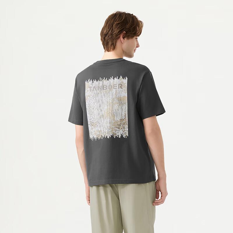 Tanbor Unisex Solid Round Neck Short Sleeve Tee TE5262260A