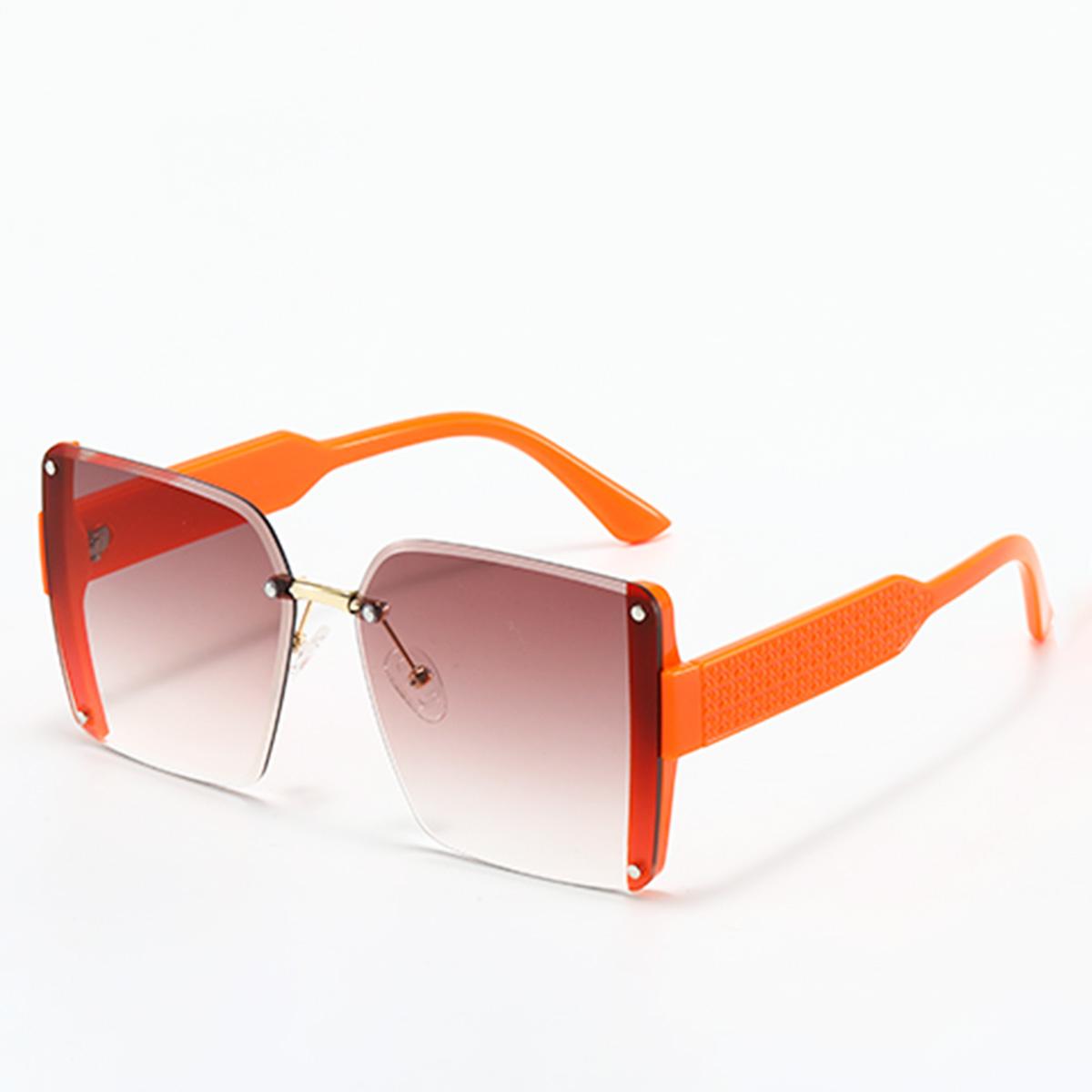 New Fashion Women Luxury Sun Glasses Sexy Square Frame Rimless Sunglasses Female Vintage UV400 Eyewear Designer Brand