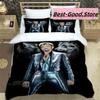 3D Print Rock Star Johnny Hallyday Bedding Set Boys Girls Twin Queen King Size Duvet Cover Pillowcase Bed boys Adult Bedroom