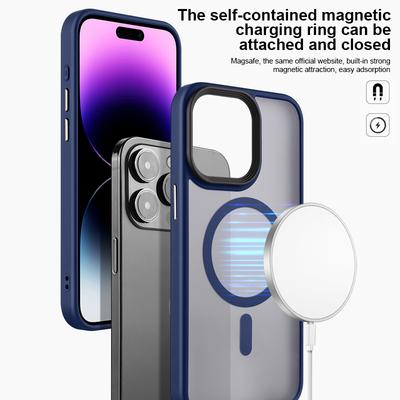 For Magsafe Wireless Charging Magnetic Case for iPhone 15 14 Plus 13 12 11 Pro Max Matte Shockproof Bumper Armor Hard Back Cover