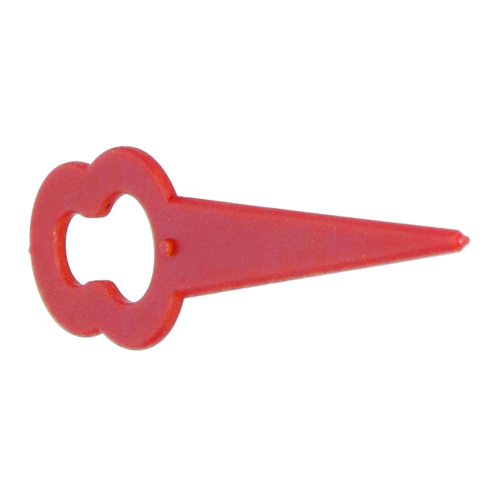 100pcs Nylon Material Plastic Trimmer Blades Replacement Trimmer Blades Garden Lawn Mowing