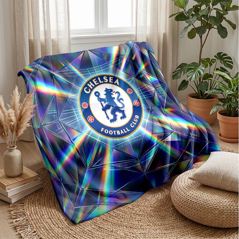 Chelsea FC Theme blanket Soft Flannel Blanket Plush Throw Blanket Cozy Sofa Bed Blanket for Home Decor