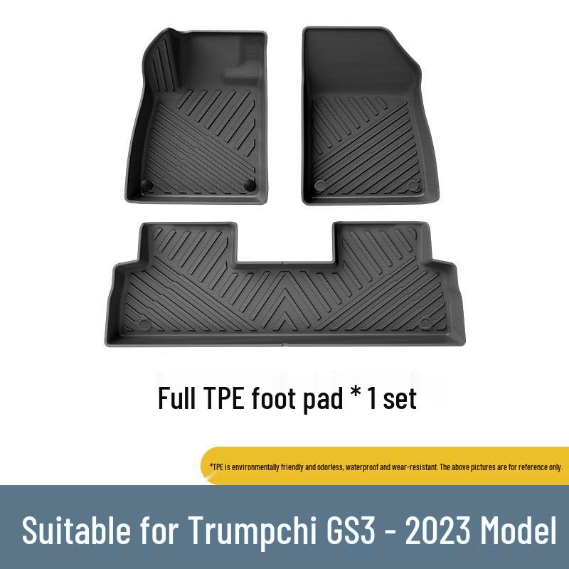 Compatible with 23 Trumpchi GS3 YingSu Models: Eco-Friendly TPE Floor Mats & Waterproof Trunk Mat