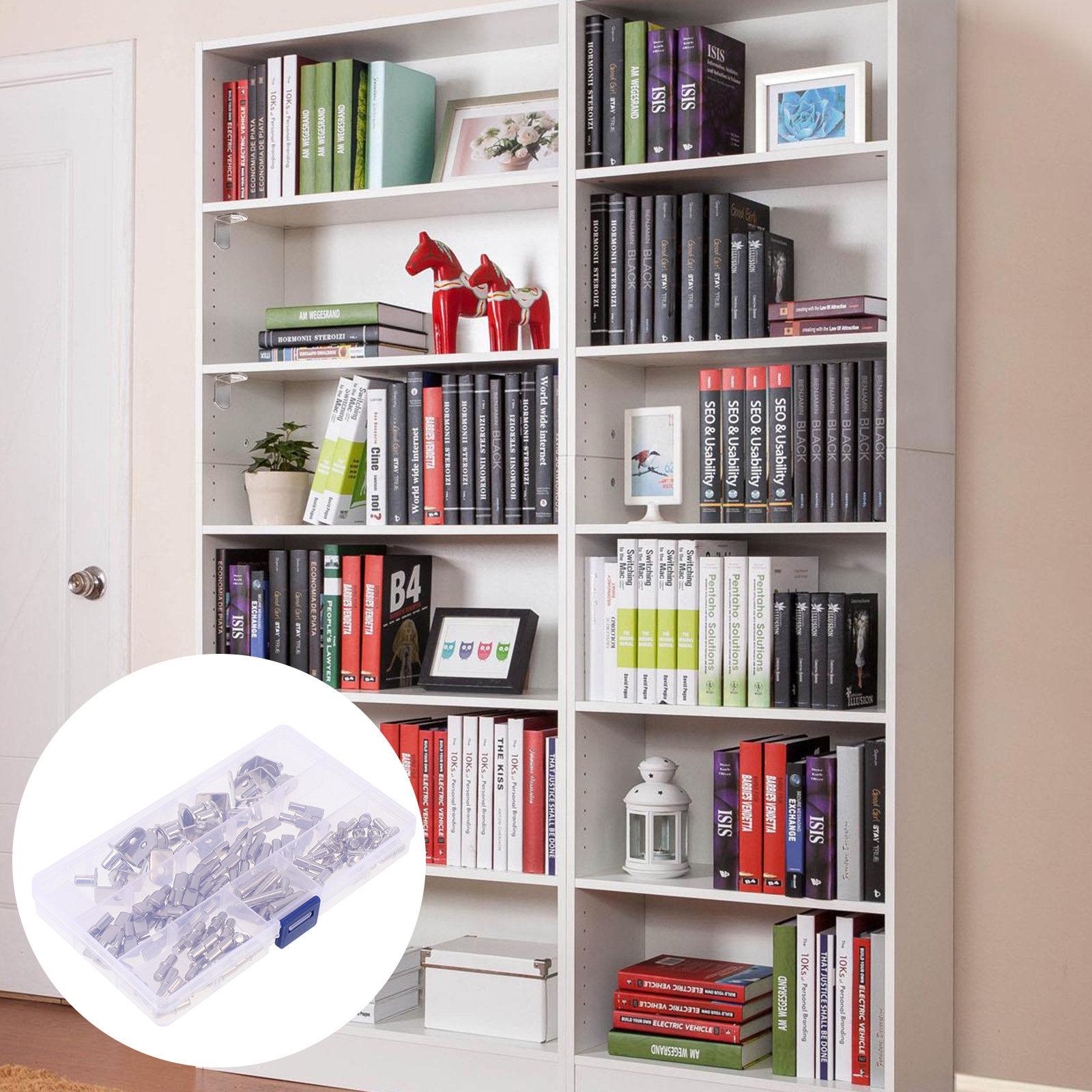 

1Set Durable Metal Shelf Pegs Cabinet Furniture Support Bracket Lightweight Rustproof Assortment Kit Cabinet Shelf Pegs other