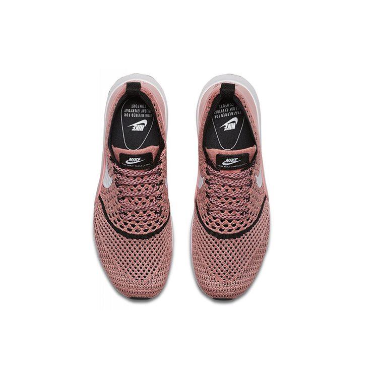 Nike Air Max Thea Woven Fabric Low Top Running Shoes Women's Pink White 881175-800