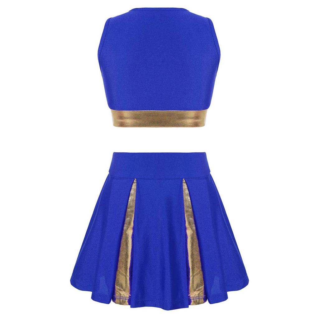 Ensemble Crazy 8 Taille 3 Ans – Chemise Et Jupe Bleues à Rayures, 100% Coton, Très Bon état