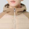 Men's new down jacket men's light and thin hooded autumn and winter knitted splicing fashion versatile trend casual jacket men