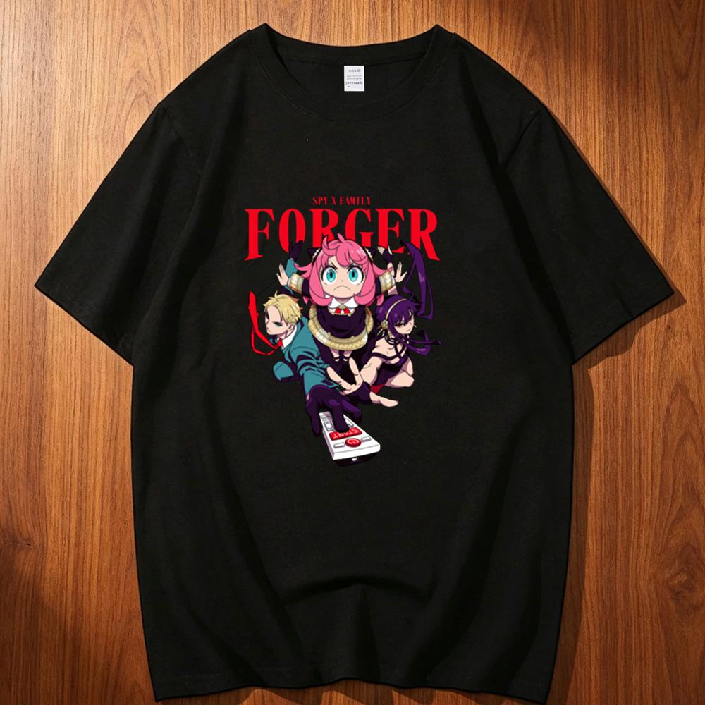 Spy X Family Cotton Tshirt Teen Anime Digital Grunge Classic Y2k Aesthetic T Shirt Hip Hop Graphic Harajuku Aesthetic Anime