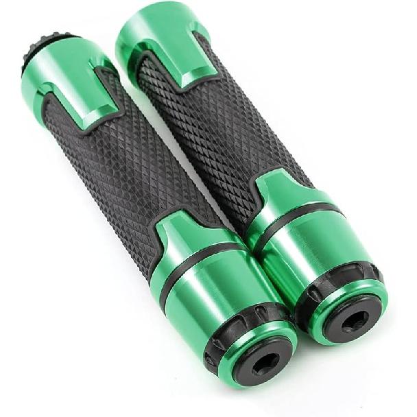 Hand Grips 7/8'' 22mm Motorcycle Grips Non Slip Universal Aluminum and Rubber Gel Handlebar Grip for Motorbike