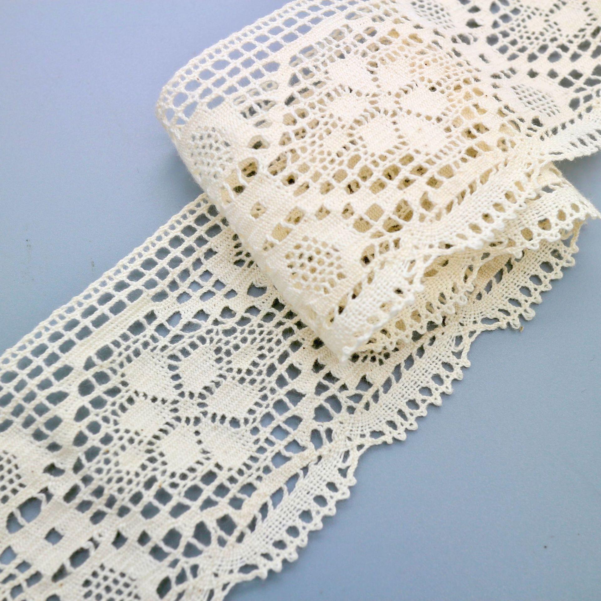 Хлопковая Нить Кружево Кружево Тонкая Нить Плетеное Кружево Diy Ручная Работа Домашний Текстиль Аксессуары для Одежды Ширина 7 См 168803