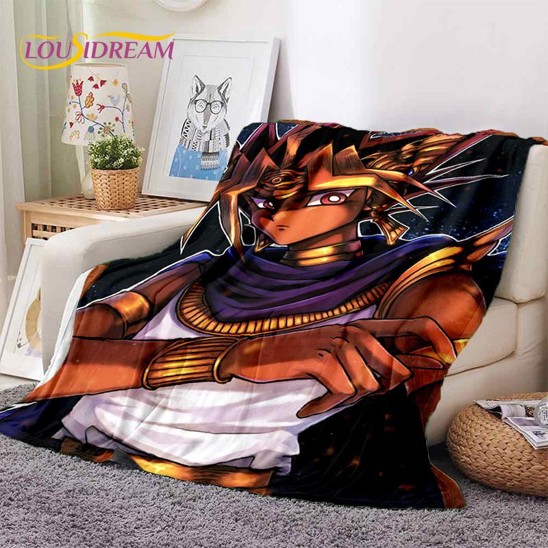 Yu-Gi-Oh Anime MONSTER CARD Cartoon Soft Blankets,Throw Blanket Comfortable Blanket for Picnic Beds Sofa Home Bedroom Kids Gifts