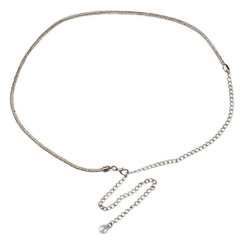 

Поясная цепочка Xiaoxiangfeng Женская металлическая цепочка с юбкой, платьем, свитером, декоративный пояс