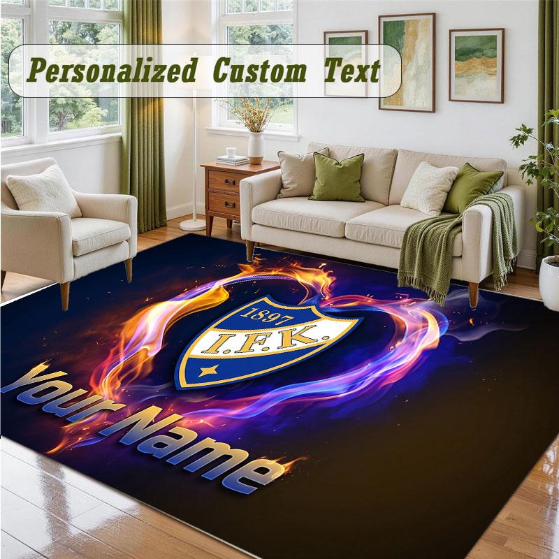 Crystal Velvet Square Rug Custom Nameifk göteborg Pattern Non Slip Home Floor Decor Rug