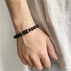 Constellation Black Frosted Black Agate Beaded Couple Bracelet