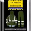 Reflective Rain Jacket & Pants Set for Outdoor Traffic and Sanitation