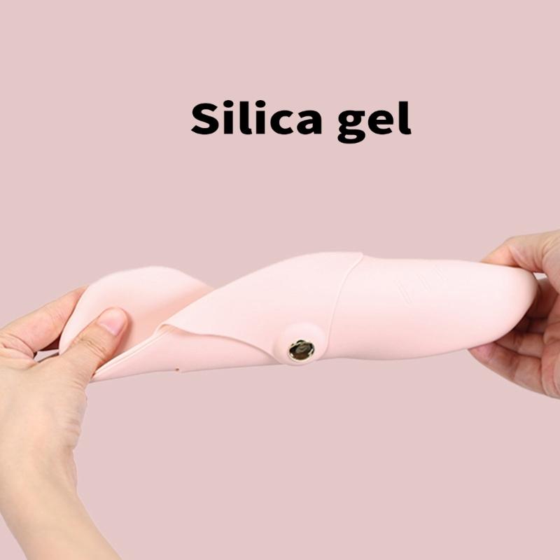 Travel Makeup Brush Holder,Silicone Trendy Portable Cosmetic Face Brushes Holder,Soft and Sleek-Makeup Tools Organizer