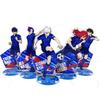 Blue Lock Anime Keychain Isagi Chigiri Bachira Nagi Action Figure Acrylic Stand Model Plate Desk Decoration Ornament Fans Gifts