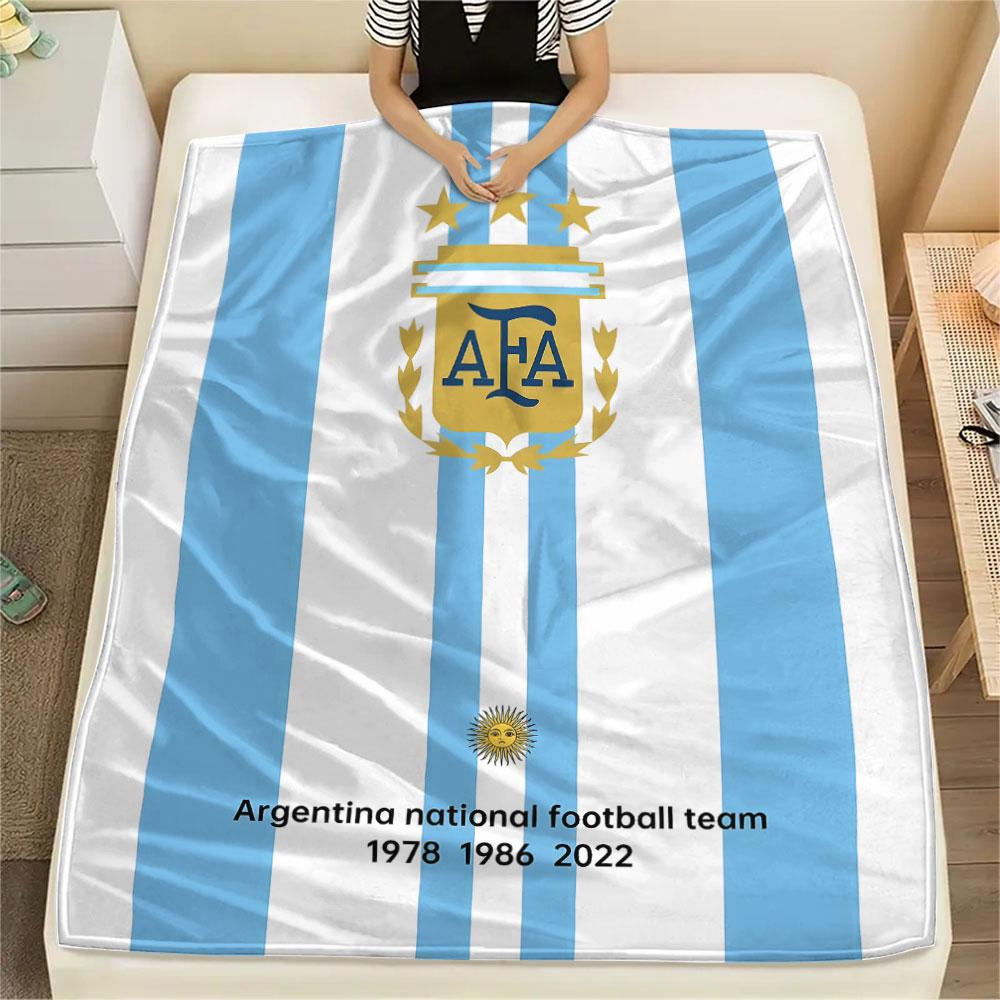 1PC Messi Patterned Flannel Blanket Suitable For All Seasons for Home Decor Warmth and Comfort Gifts Holiday Present