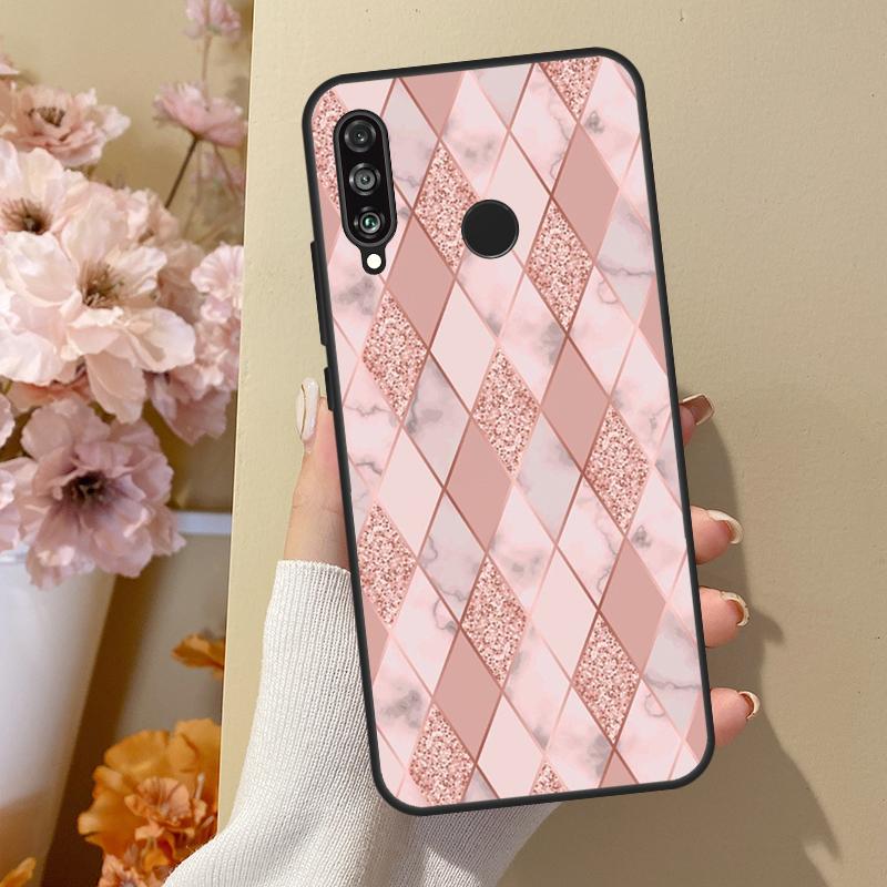 

Love Rose Gold Style For Huawei Nova 11 Pro 9 10 SE Y70 Y60 Y90 Y61 Y91 Y73 Y72 12s 12i 11i 8i P30 P40 Lite Case Huawei Nova 12i