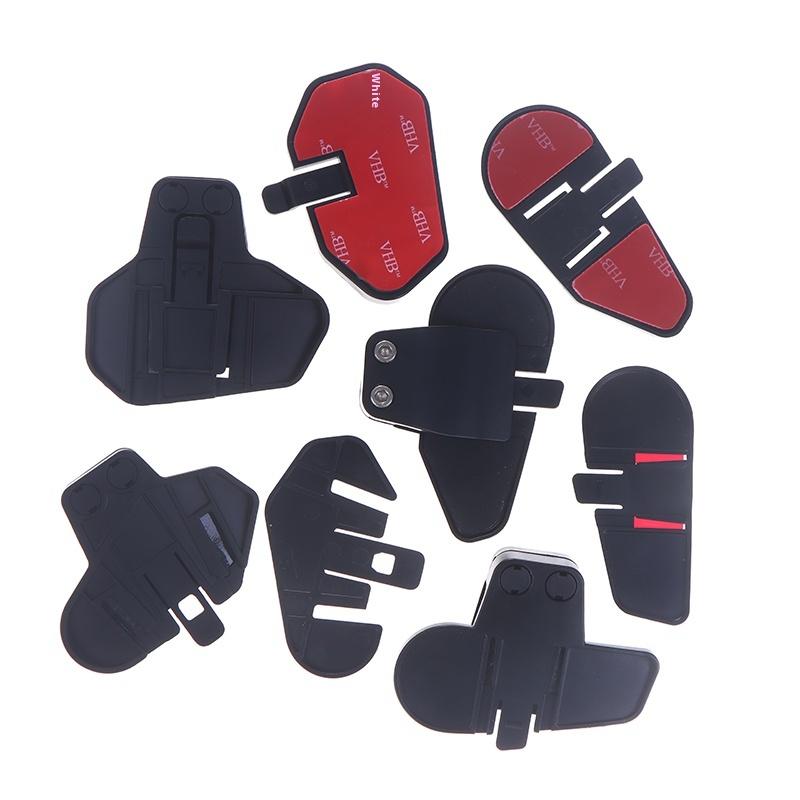 1Pair M2 M3 Bracket Mount Base Holder Headset Clamp Clip For MAXTO M2 M3 Motorcycle Bluetooth Helmet Headset Intercom