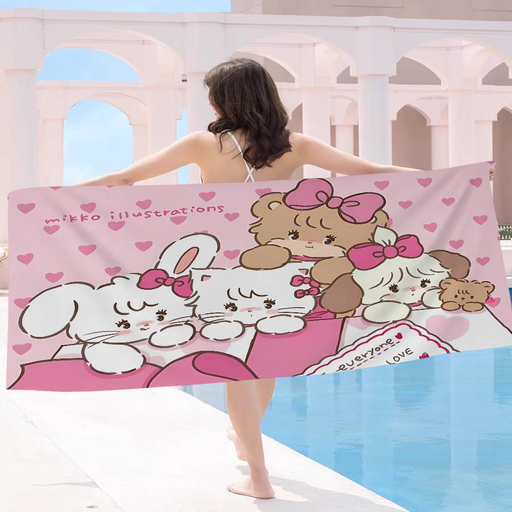 Popular Artist M-Mikko Big Microfiber Beach Towels Quick Dry Towel Sand Beach Towels Pool Towel for Travel Swim Pool Yoga