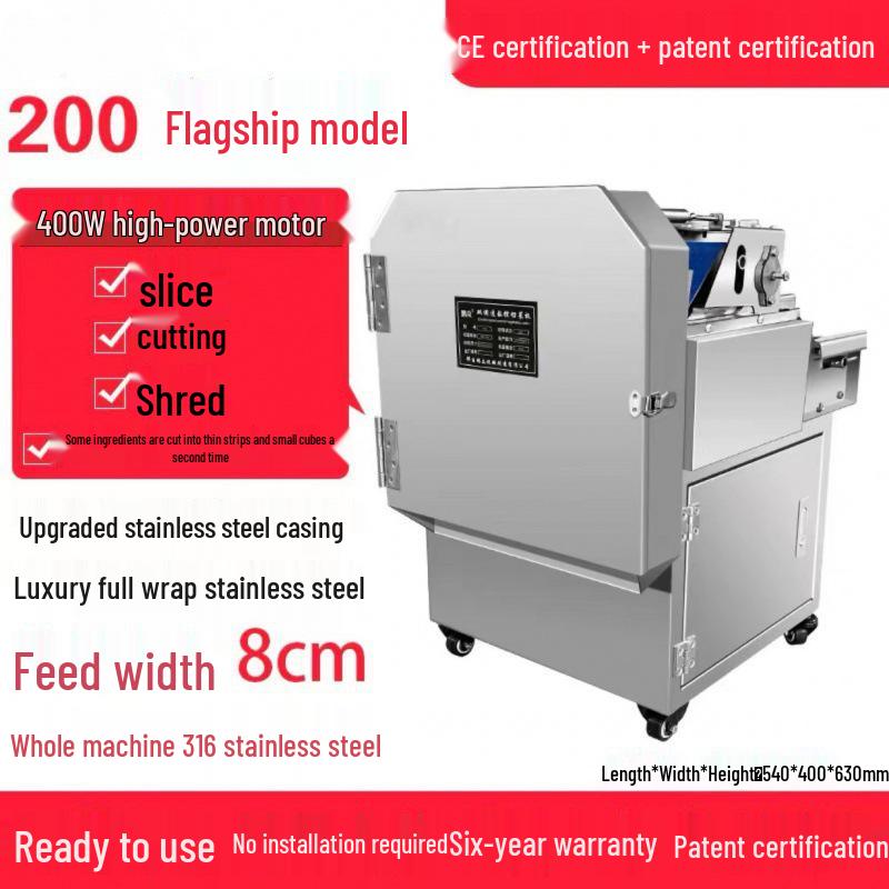 Fully Automatic Electric Vegetable Cutter: Hand-Crank Multifunction for Scallions, Garlic, and Sprouts In Canteens and Kitchens