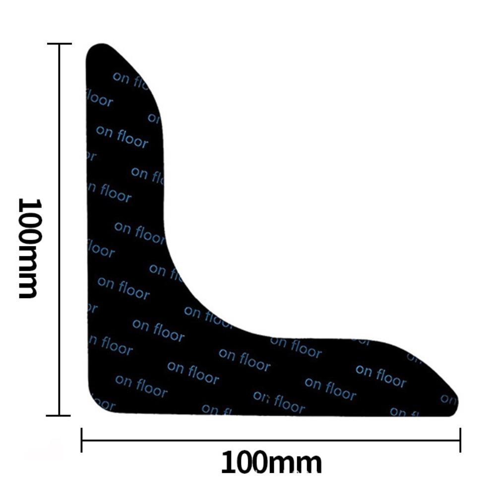 4Pcs Traceless Rug Corner Gripper Strong Adhesive Self Adhesive Rug Stickers Mat Fastener  Carpet