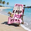 Kpop Fashion Beach Towel: Ideal for Summer Adventures Soft, absorbent and quick drying suitable for swimming and bathing