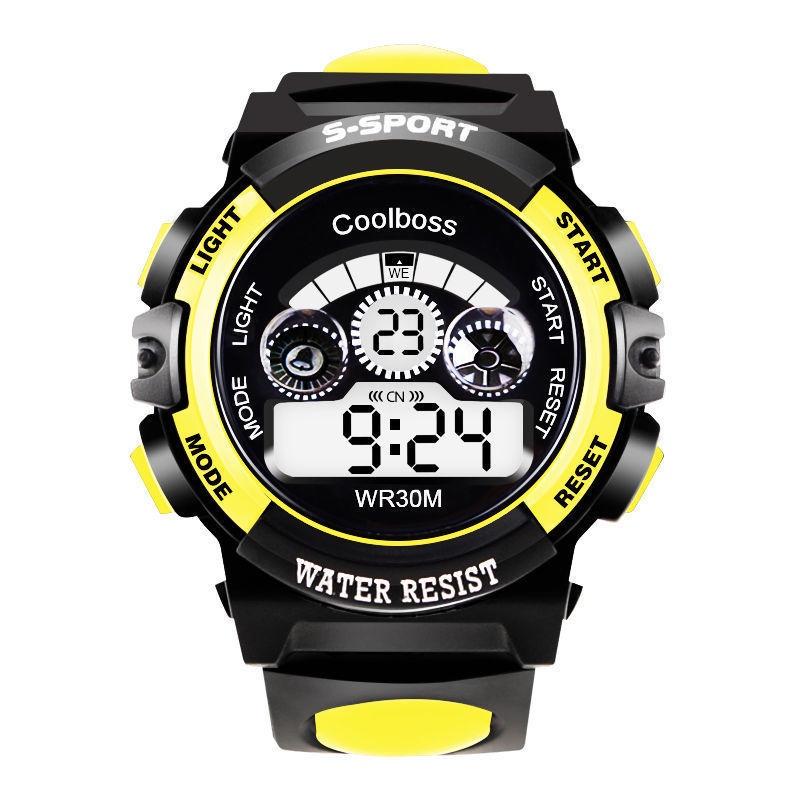 Kids Men Electronic Sport Watch Water Resistance Night Light Multifunctional