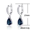 Cao Shi's Elegant Teardrop Zircon Earrings for European and American Women