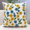 pc Boho Flower Pillow Cover Polyester D DoubleSided Print Soft Decorative Cushion Case for Sofa Bedroom Bedside Cozy Ameri