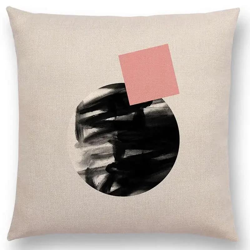 Neuestes Design Verfügbar Geometrische Texturen Grafischer Minimalismus Drucke Magischer Wald Kissenbezug