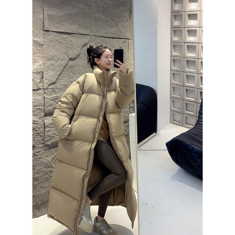Super long cotton clothes women's knee to ankle thickened new big quilt cotton clothes winter