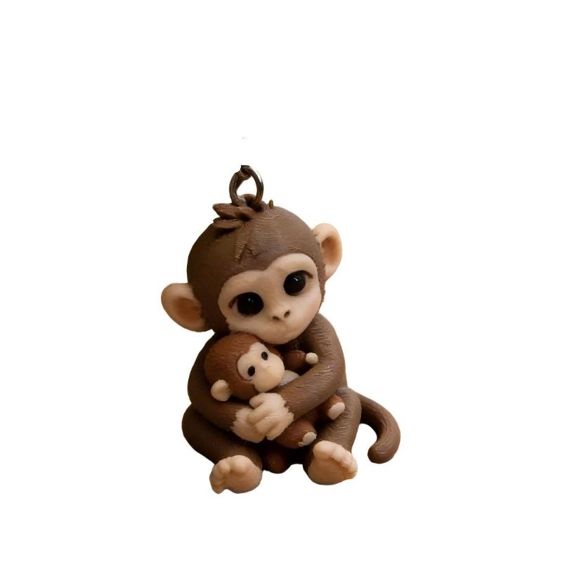 Monkey Keychain Protector For Backpack Cute Cartoon Anime Key Holder Durable Bag Pendant For Kids School Gift