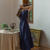 Peulaudeumali Pm_Loose Elegant Dress_Navy