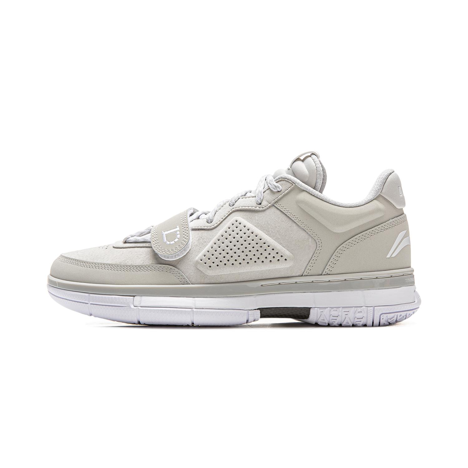 

New LINING Wow1 Low Basketball Shoes Men s Low top Gray White ABAU099-4 39.5
