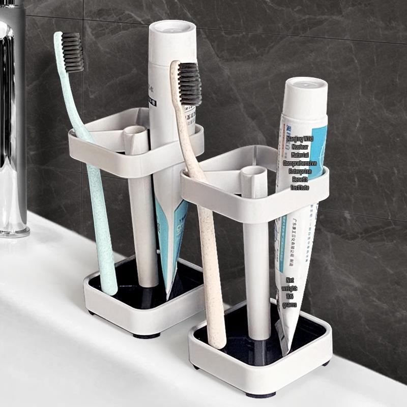Dustproof Toothbrush & Holder Set with Mouthwash Cup for Home & Dorms