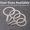 4Pcs 50/90/95/98 Calibre Baking Cup Gaskets Rust-proof Anti Scald Stainless Steel Gaskets Heat Resistant Safe