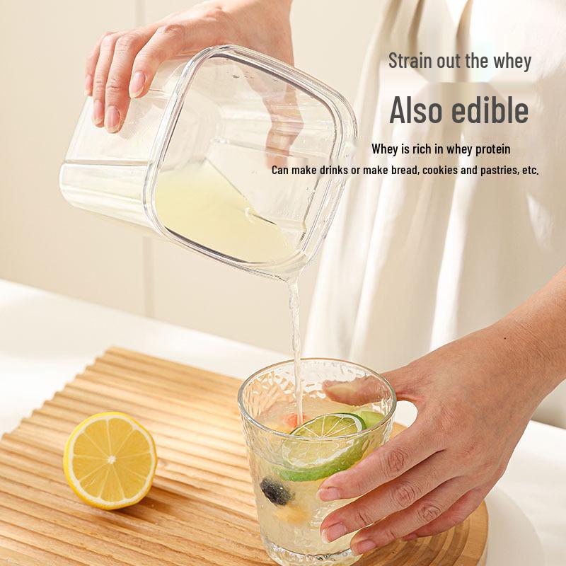 Multifunctional Yogurt Strainer and Cereal Storage Container - Large Capacity Sealed Food Jar