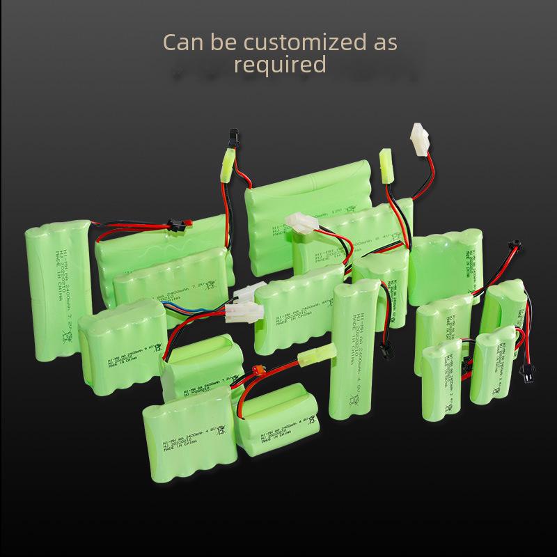 NiMH 4.8V 2400mAh Rechargeable Battery Pack for RC Cars & Electric Toy Climbers