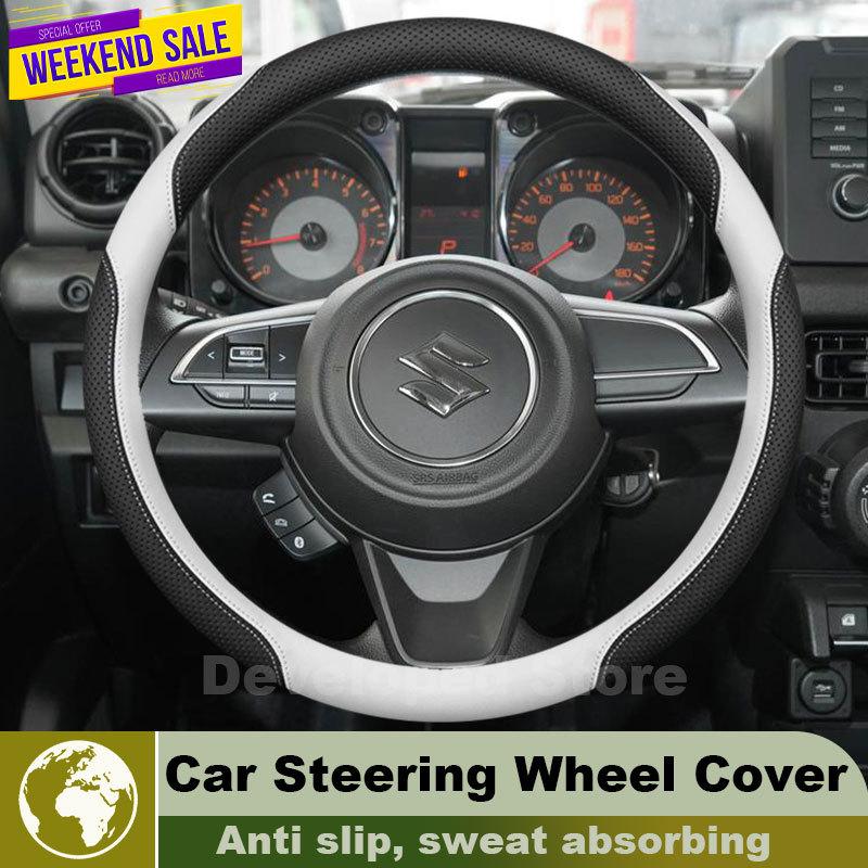Leather Car Steering Wheel Cover For Suzuki Jimny JB64 JB74 Nomade JC74 -2026 Auto Interior Suzuki jimny Accessories 2026