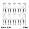 10pcs G9 Eco Halogen Light Bulbs G9 220V 20W / 25W / 40W / 60W Capsule LED Lamp Bulbs Inserted Beads Crystal Lamp Halogen Bulb