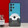Cute cartoon otter Funda Case For Samsung Galaxy S25 Ultra S9 S10 S20 S22 Plus S21 FE S23 S24 Ultra Phone Cover