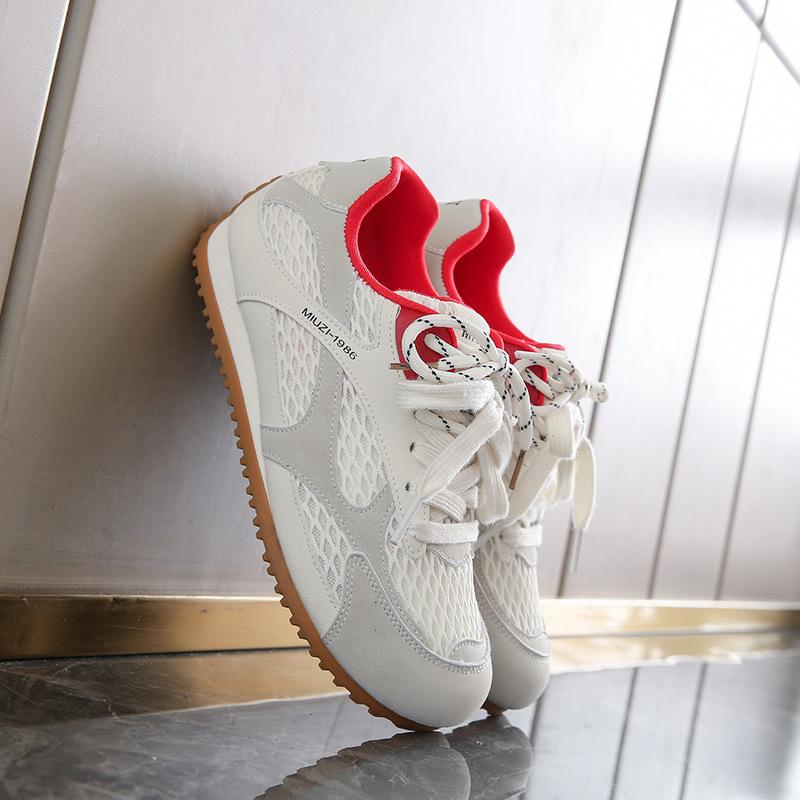 BN Mesh Breathable Forrest Gump Shoes Women's Summer New Platform Casual Shoes Retro Color Matching Sports Moral Training