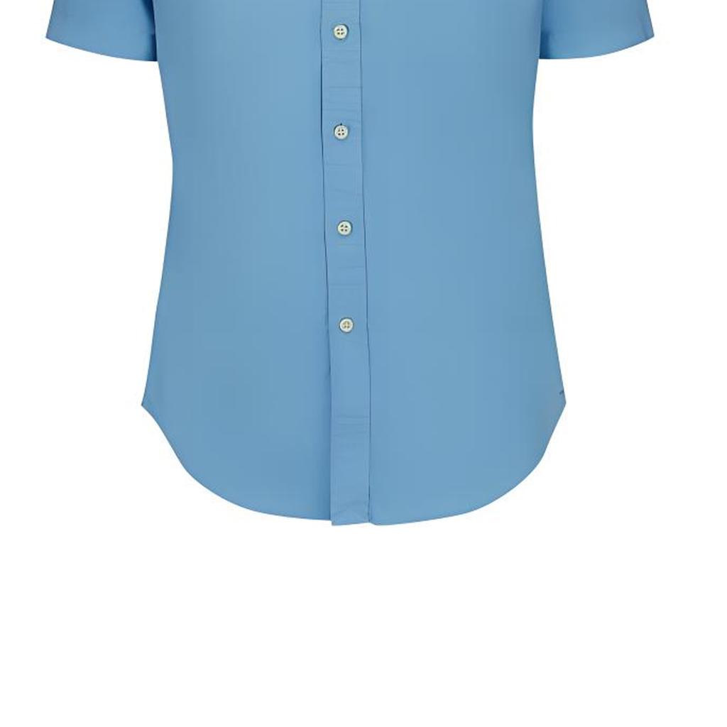 Polo Ralph Lauren Solid Color Polo Shirt With Small Pony Embroidery And Single-Breasted Short Sleeves Men Shirts Blue 710795382-002