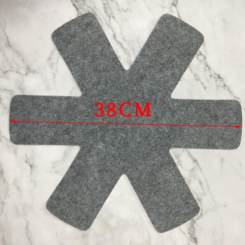 3/12PCS Felt Pad Pot Pan Protector Home Anti Scratch Non-Stick Cookware Utensil Insulated Felt Pan Mat