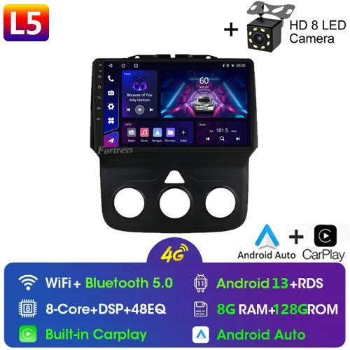 Car Radio 9 Inch Android 13 12+256G Touch Screen for DODGE RAM 1500 2013 2014 2015 2016 2017 2018 2019 WIFI Support SWC Carplay