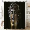Vintage Roman Bust Shower Curtain Ancient Greek Statue Bathroom Decor Waterproof Tapestry Home Decor Artistic Wall Hanging