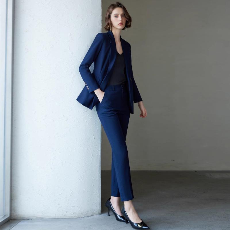 Aishangchen Women's Professional Autumn/Winter Suit Set: Elegant Business Formal Workwear with Trousers