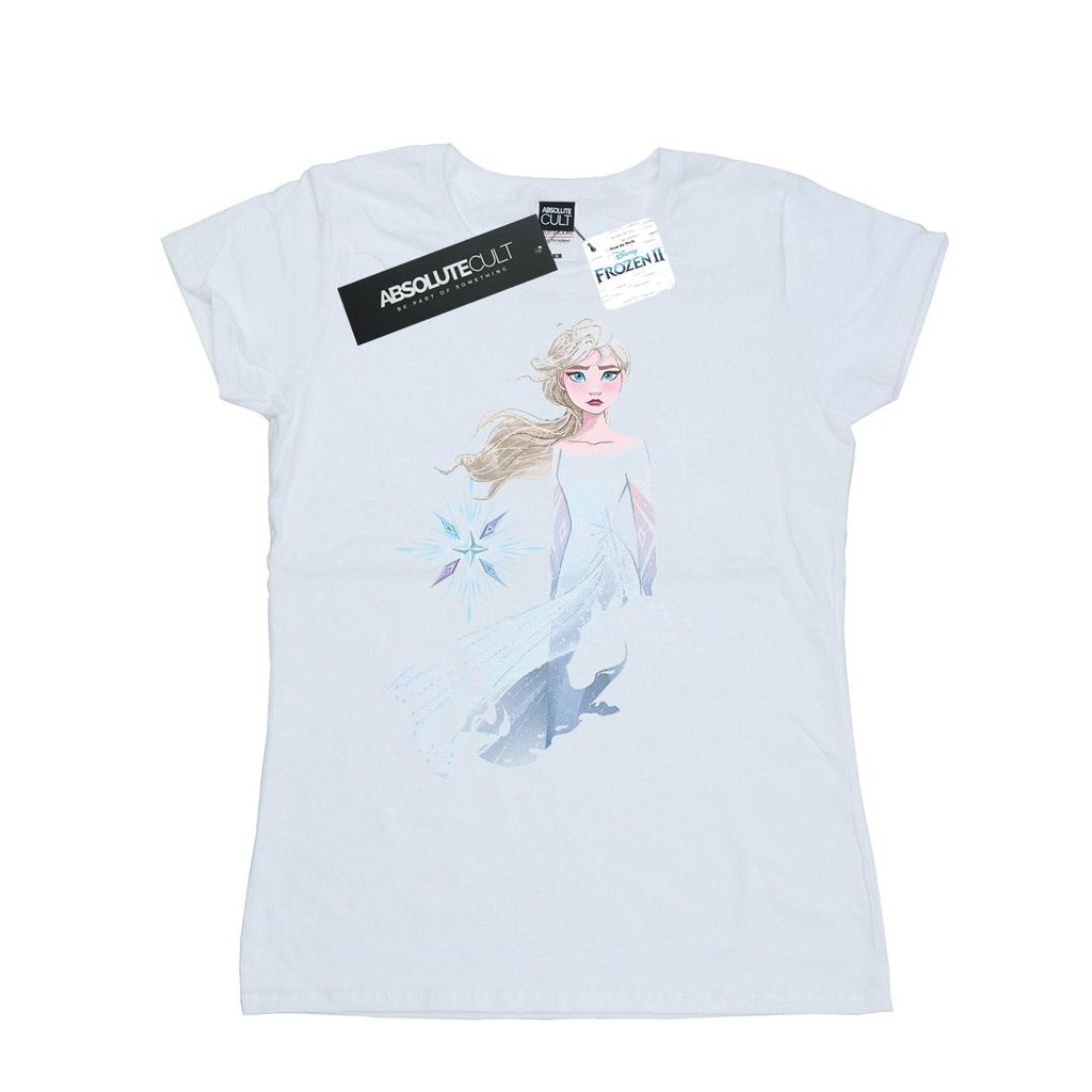 Disney Womens/Ladies Frozen 2 Elsa Nokk Silhouette Cotton T-Shirt